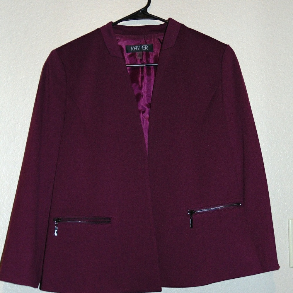 Burgundy blazer